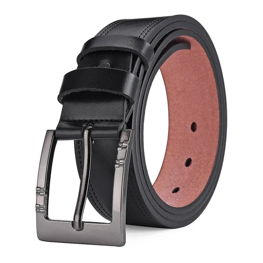 NoEnName_Null Casual PU Belt for Men - Adjustable, Durable, Stylish Accessory