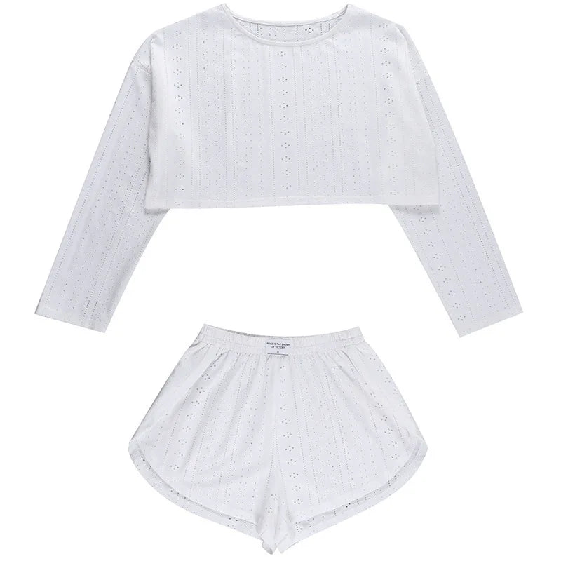 CYSAYS Women’s Casual Pullover Top with Hollow Out Details & Flare Sleeves – Summer 2024 Collection