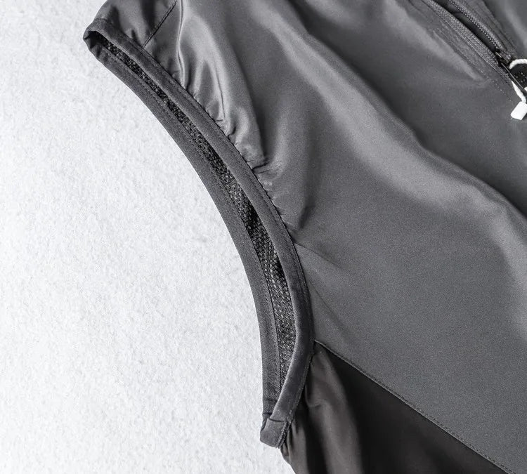 Men's Summer Thin Sport Qui Dry Vest Outdoor Casual Breathable Sun Protection f Sve Open Cardigan Tank Top