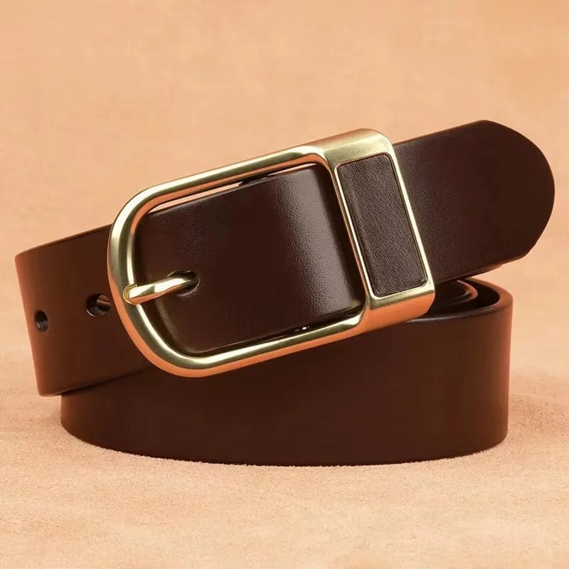 NoEnName_Null Casual PU Belt for Men - Adjustable, Durable, Stylish Accessory