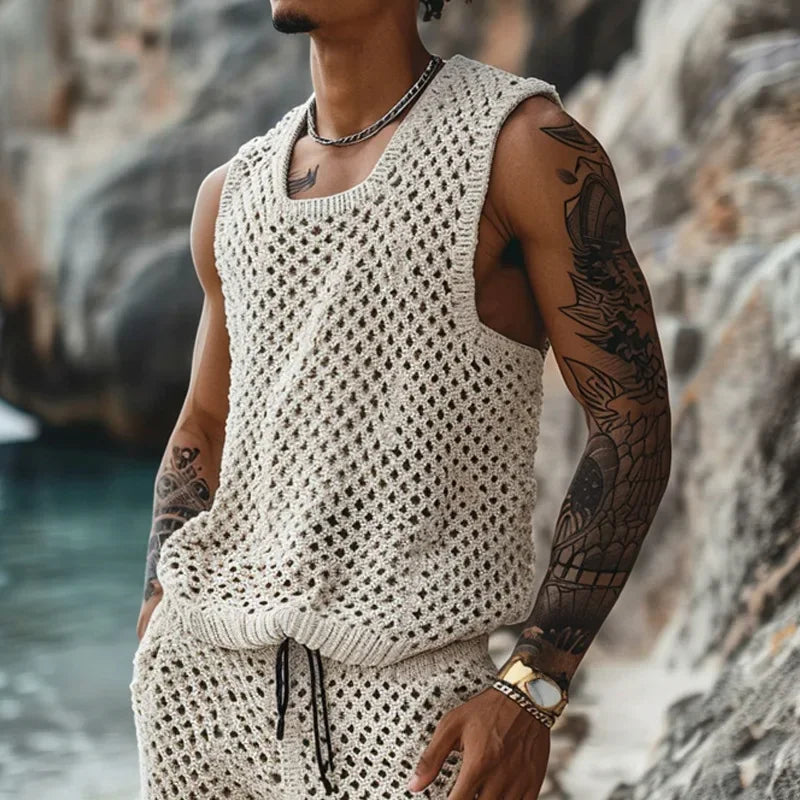 Benefit Mankind Men’s Casual Sleeveless Polyester Summer Tank Top