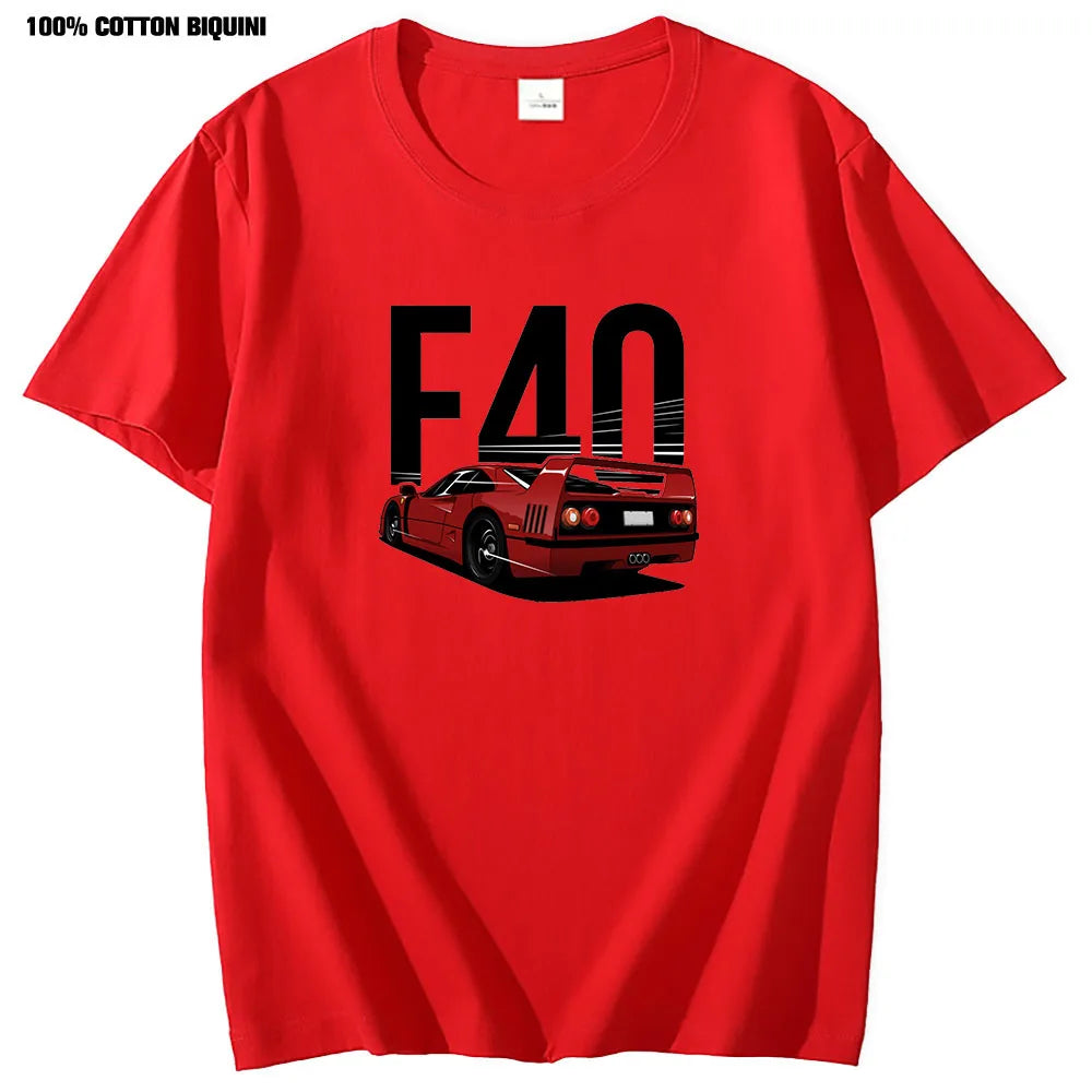 BIQUINI Men's Casual O-Neck Cotton Print Tee - Breathable and Moisture-Wicking for Spring & Summer