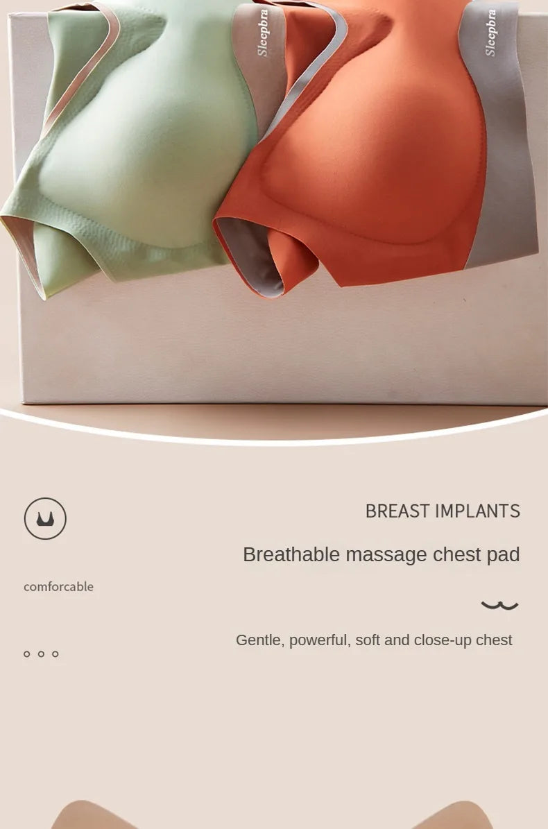 KING'S FAITH Women's Floral Push-Up Bra - Wire-Free, Front Closure, Everyday Comfort