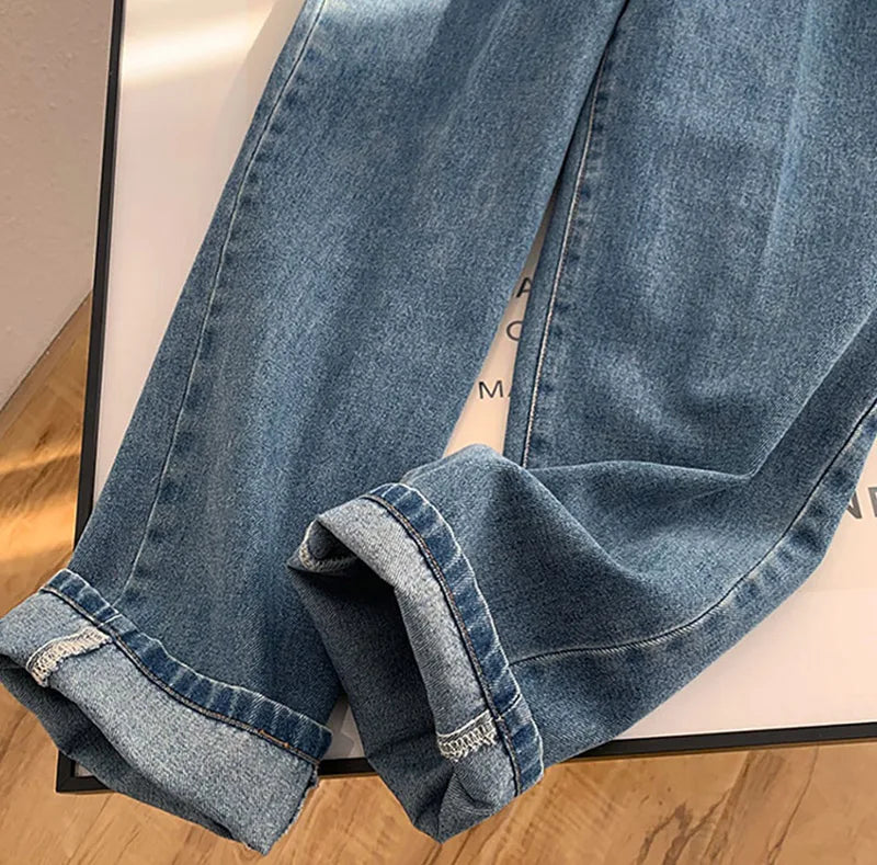 MEXZT Women's Ankle-Length Streetwear Jumpsuit - Loose Fit Wide Leg Pants