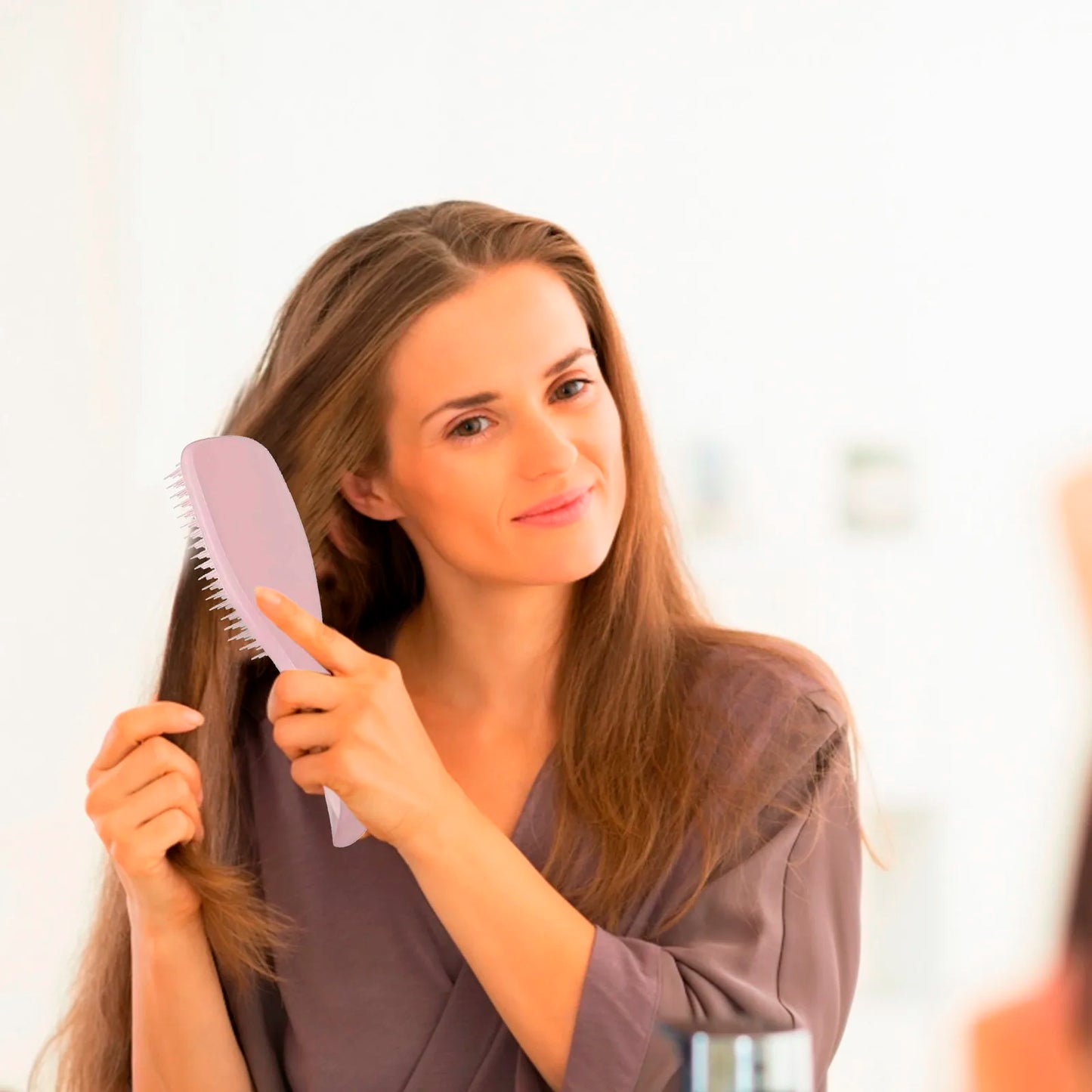 Loop Hair Brush – Detangling Plastic Brush for All Hair Types