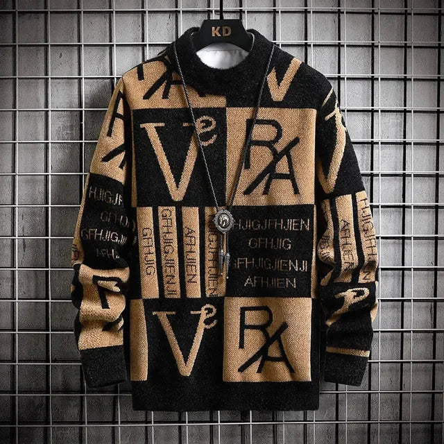 NoEnName_Null Men's Casual Cotton Sweatshirt – Digital Print, O-Neck, Full Sleeve, Autumn & Winter