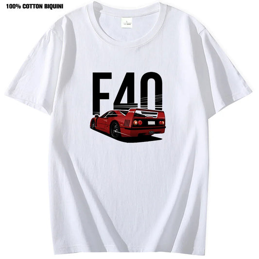 BIQUINI Men's Casual O-Neck Cotton Print Tee - Breathable and Moisture-Wicking for Spring & Summer