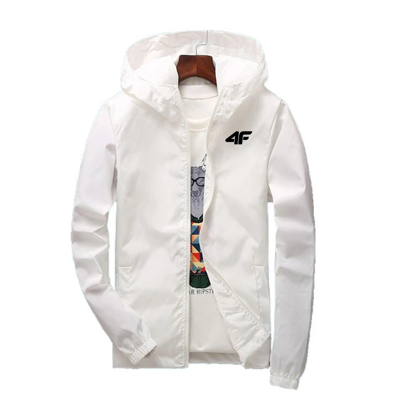 Kappa Men's Luxury Brand Windbreaker Jacket – Waterproof, Multi-Pocket, Casual Autumn & Winter Outerwear