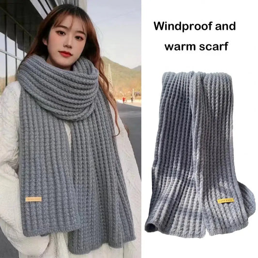 SANWOOD Women’s Fashionable Winter Scarf – Solid Color, Over 175cm Long for Outdoor Warmth