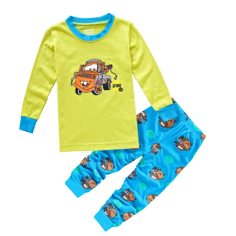 Disney Unisex Cartoon Print Cotton Pajamas for Kids (Ages 4-6Y)