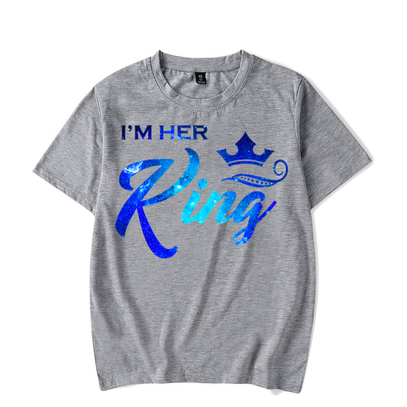 WGTD WISH Funny Animal Print Casual T-Shirt for Women – Summer Couples Matching Tee