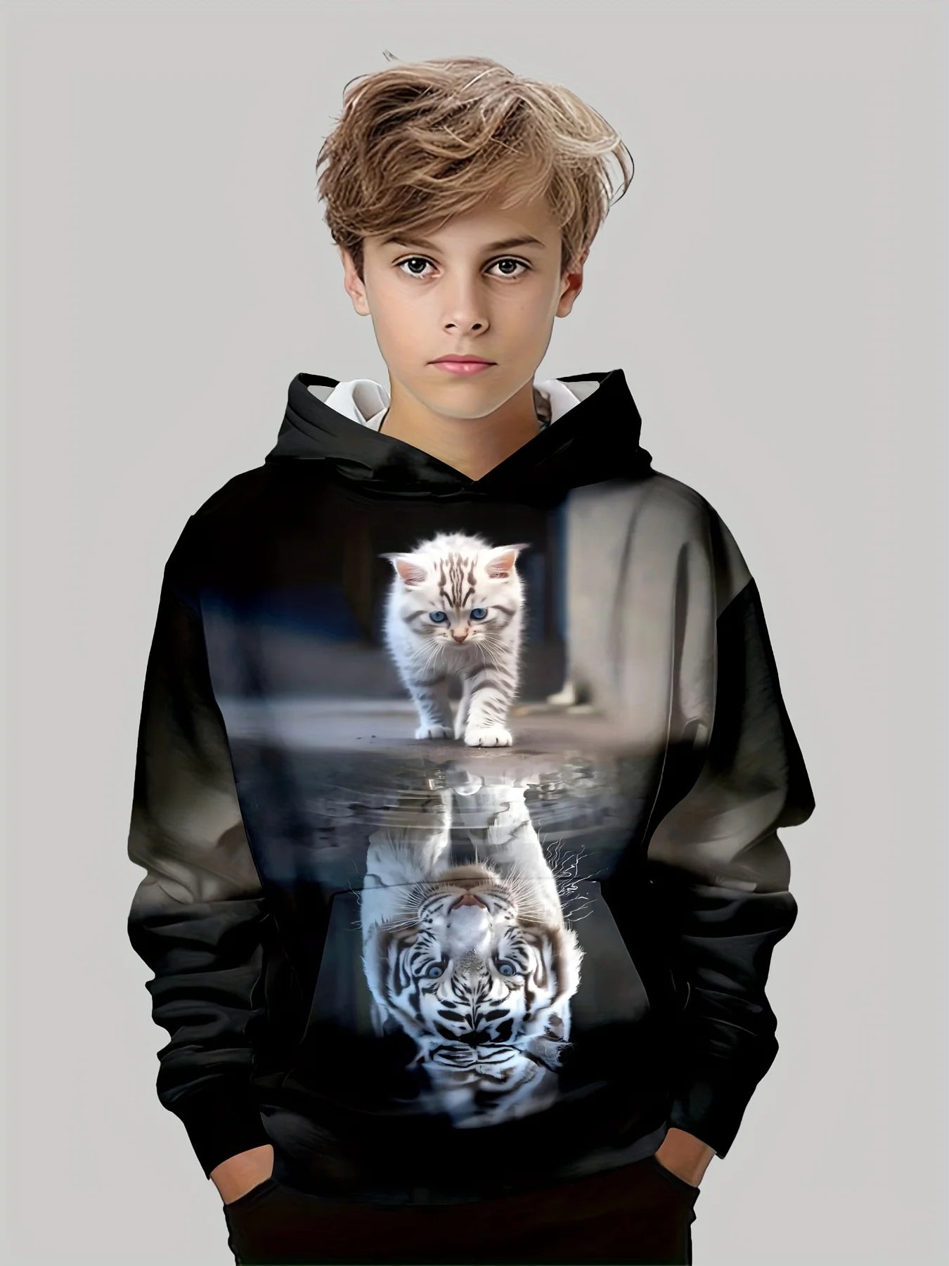 Colorful Cartoon Print Kids Sweatshirt – Casual Pullover for Boys & Girls (Ages 3–12)