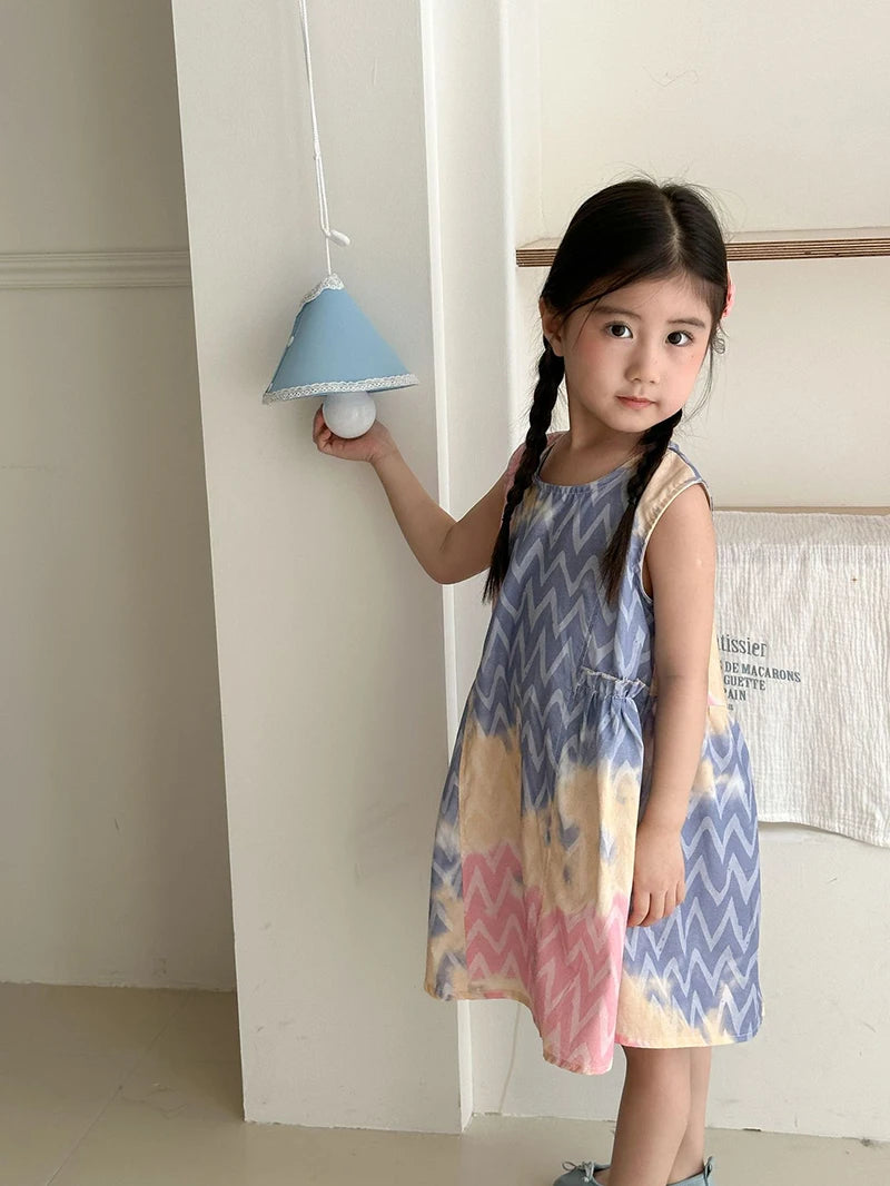 MILANCEL Unisex Summer Patchwork Clothing Set for Kids (Ages 4–6Y) – Cotton Shirt and Shorts Vacation Outfit