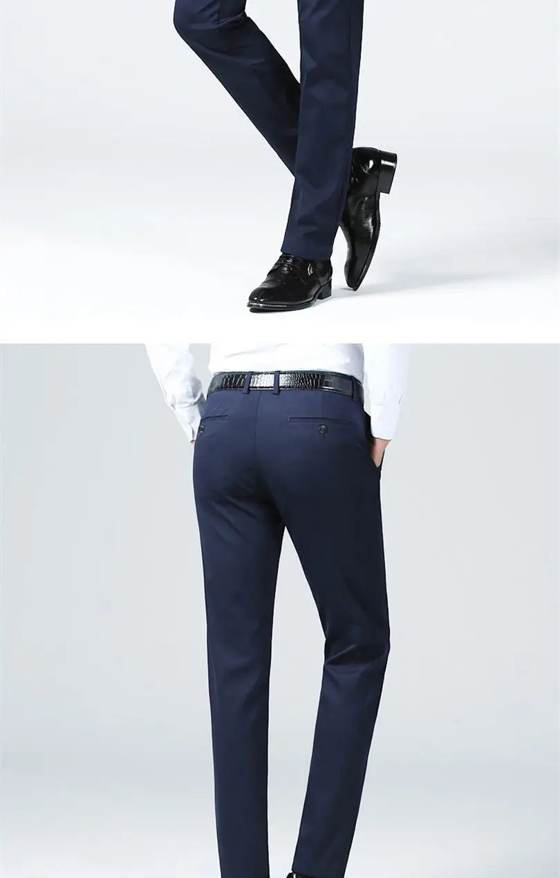 NoEnName_Null Men’s Casual Suit Pants – Summer Office Collection