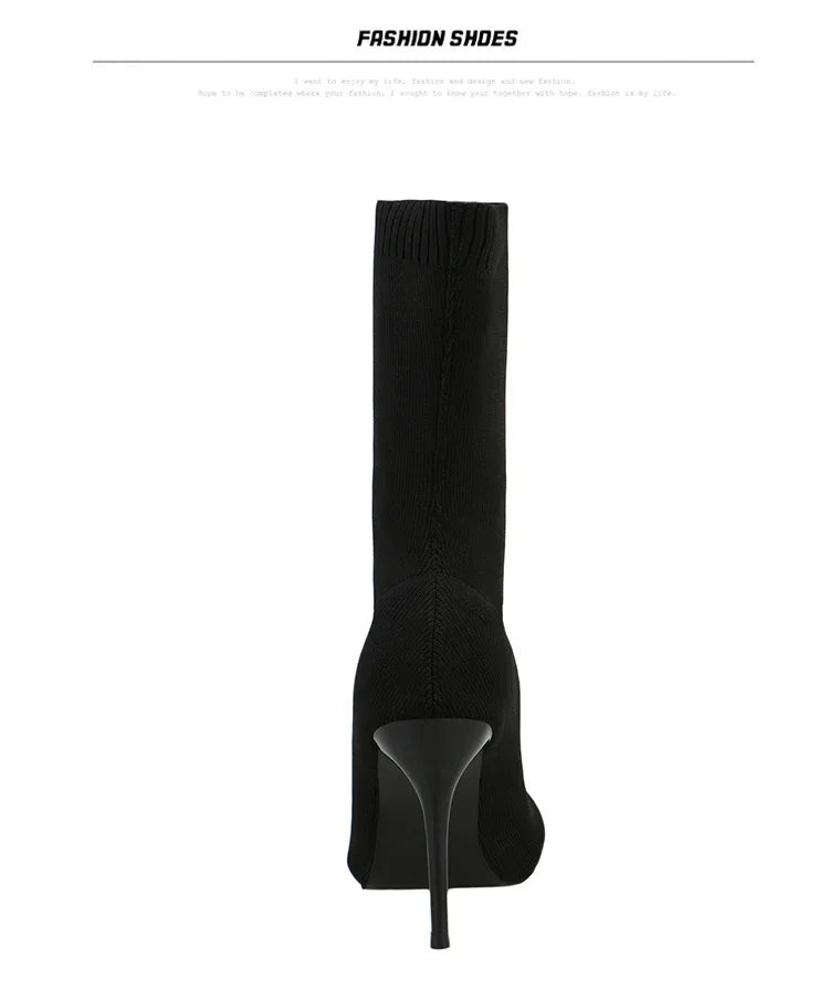 YBQJOO Women's Chelsea Boots – Pointed Toe, Ultra-High Heel, Sexy and Stylish Winter Footwear