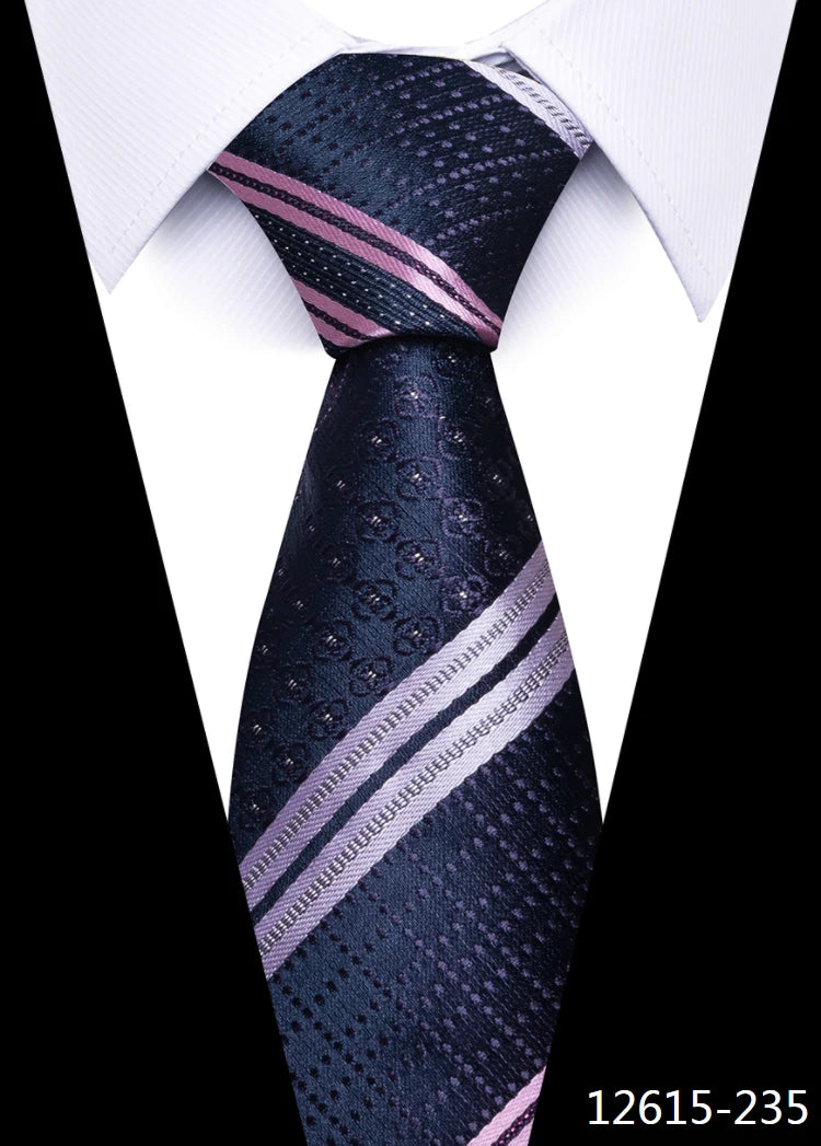 Dark Blue wedding Neck silk Tie 