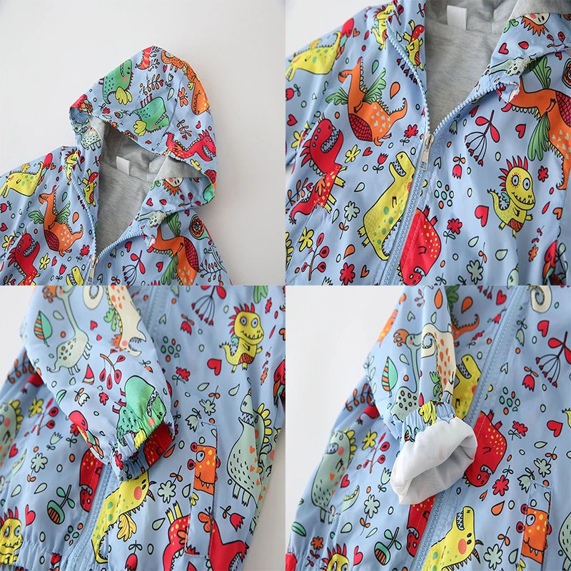 Children cartoon Sport Jacket Long Sleeve Hoodie Zipper New Spring Autumn and winter Kids Outerwear