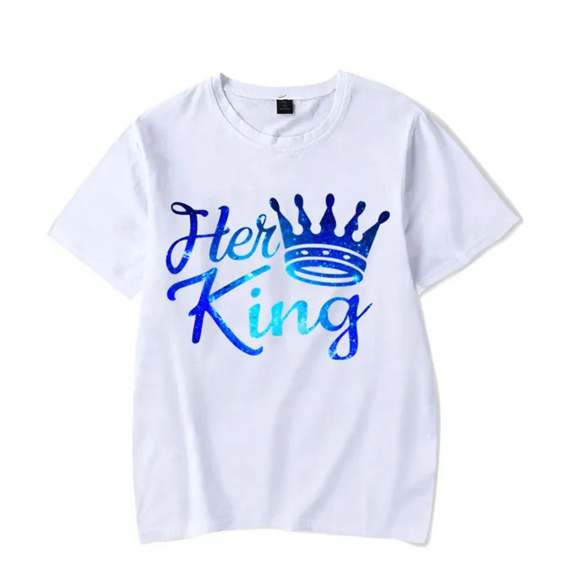 WGTD WISH Funny Animal Print Casual T-Shirt for Women – Summer Couples Matching Tee
