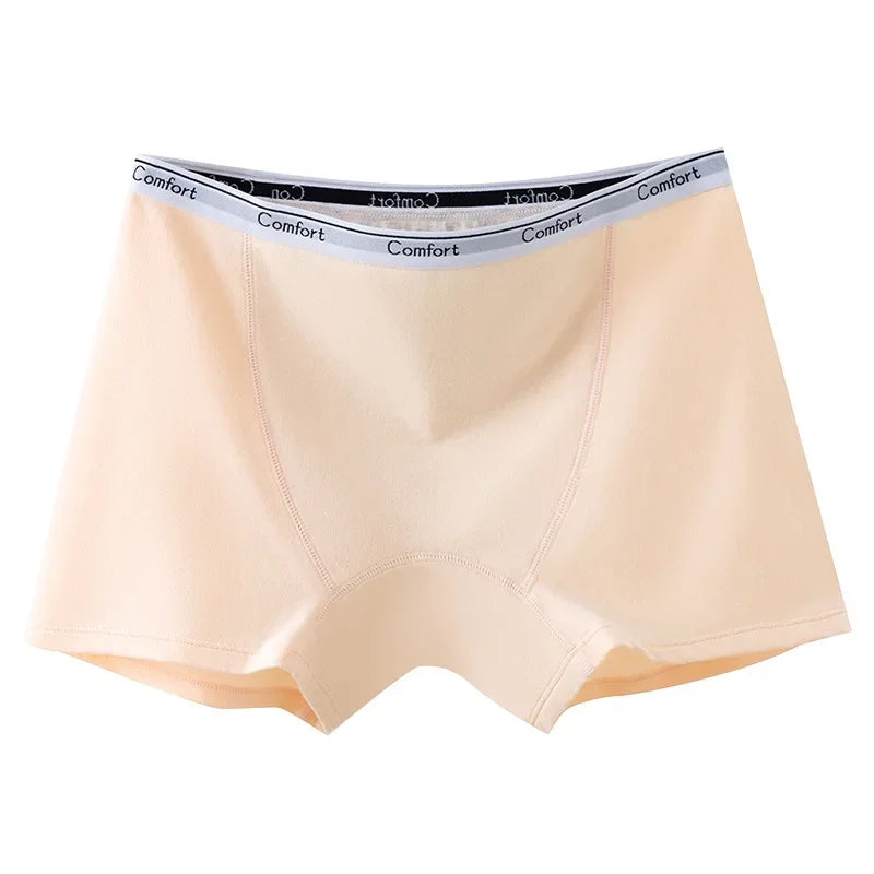 Chen Asta Women High-Rise Cotton Briefs Soft & Comfortable Solid Color Menstrual Panties