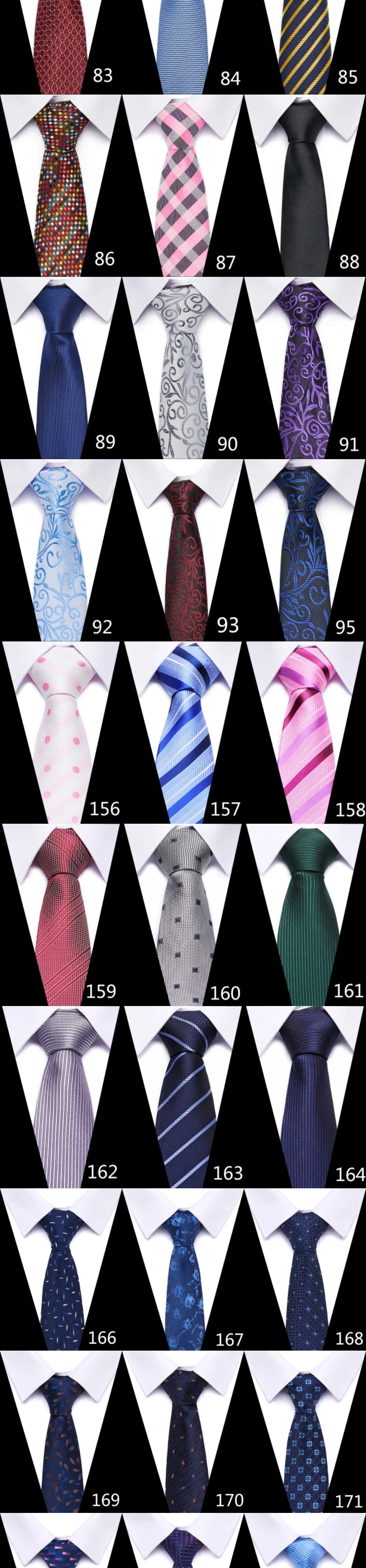 Dark Blue wedding Neck silk Tie 