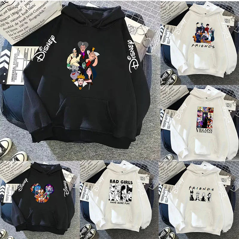 MINISO Women's Casual Cartoon Hooded Pullover – Comfortable Winter Hoodie for Young Women