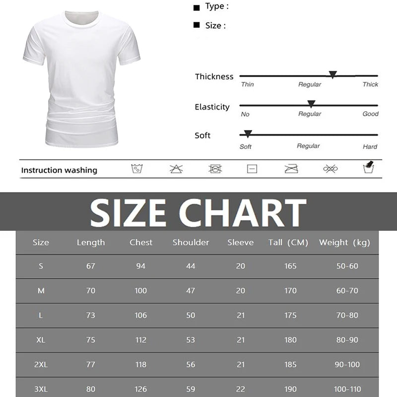 Men’s Lightweight Cotton Casual T-Shirt – Short Sleeve Knit Tee | Four-Season Comfort