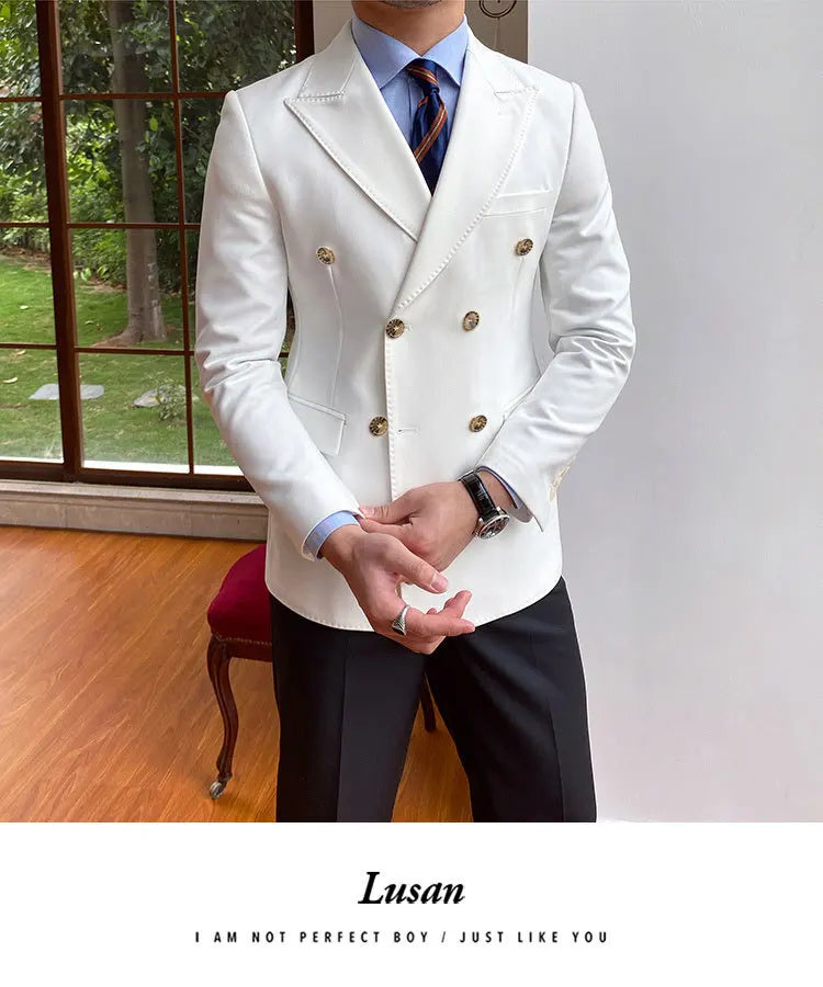 NSTOPOS Men's England Style Slim Fit Blazer - Casual & Stylish Blazer Jacket for Men