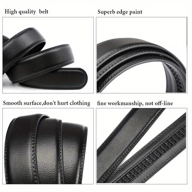 NoEnName_Null Fashion PU Belt for Men – Stylish, Durable, Adjustable Accessory