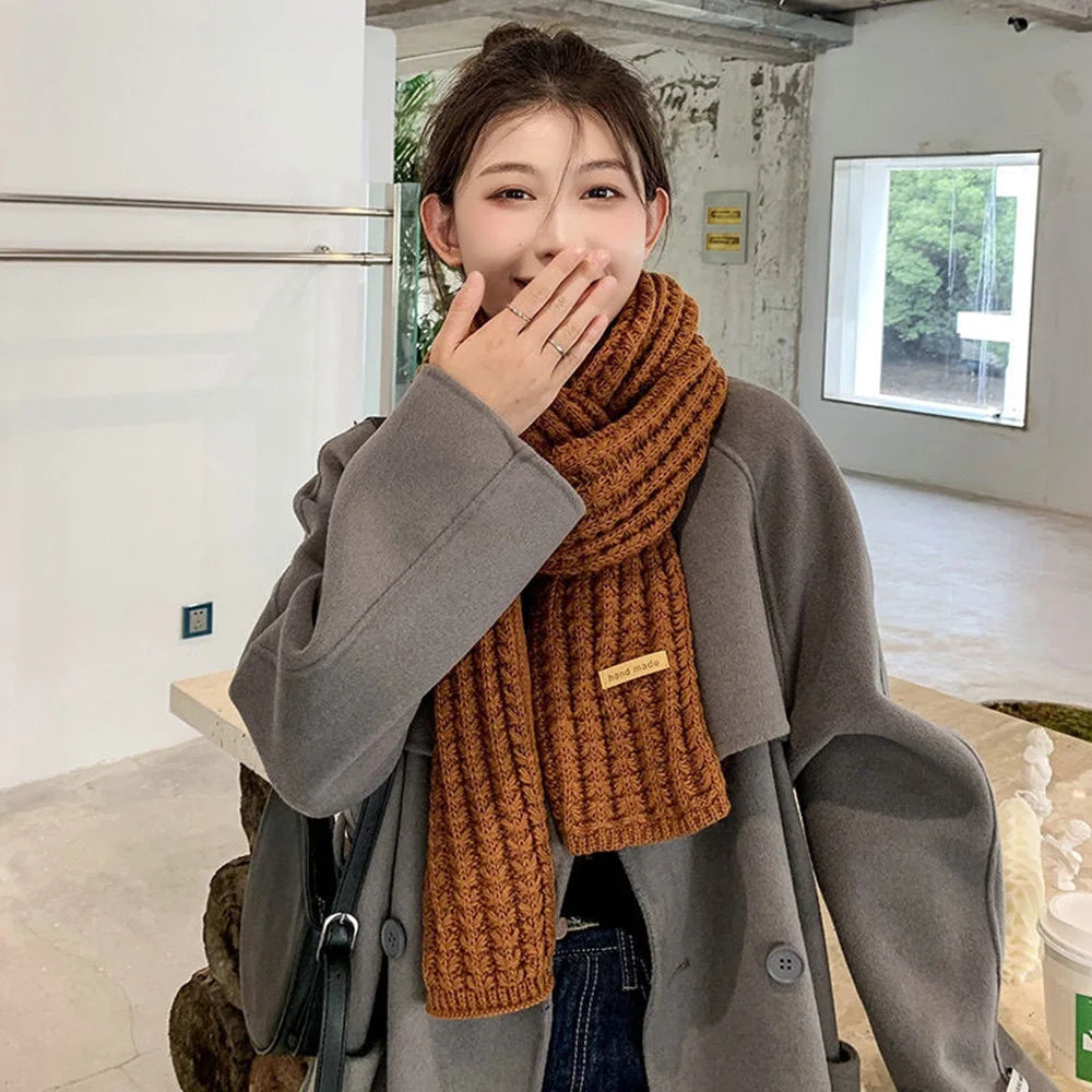 YJSFG HOUSE Women Winter Knitted Scarf & Shawl a Fashionable and Warm Cashmere Wrap
