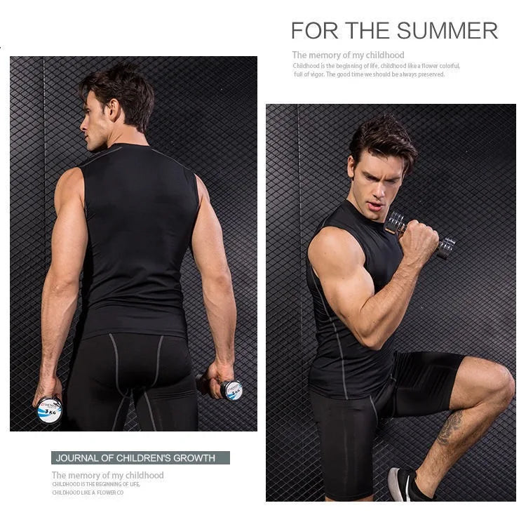 Chen Asta Men's Sports Tank Top - Polyester Spandex Running Shirt for Summer Travel & Fitness