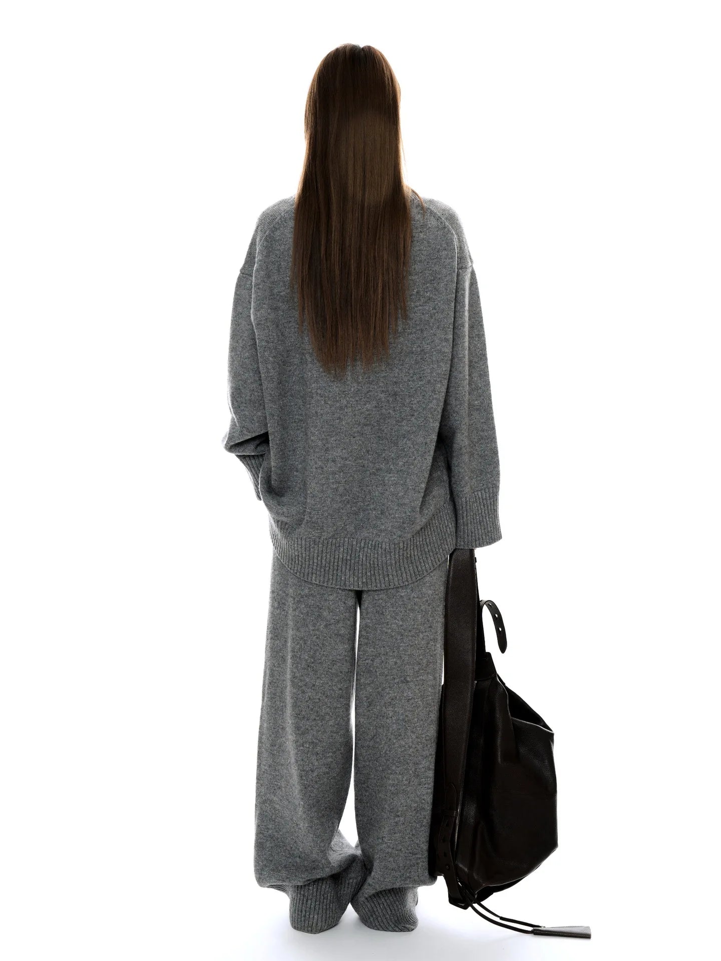 NoEnName_Null Women's Winter Splice Plush Scarf – Stylish & Cozy Casual Accessory