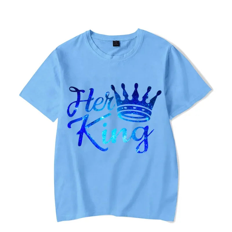 WGTD WISH Funny Animal Print Casual T-Shirt for Women – Summer Couples Matching Tee