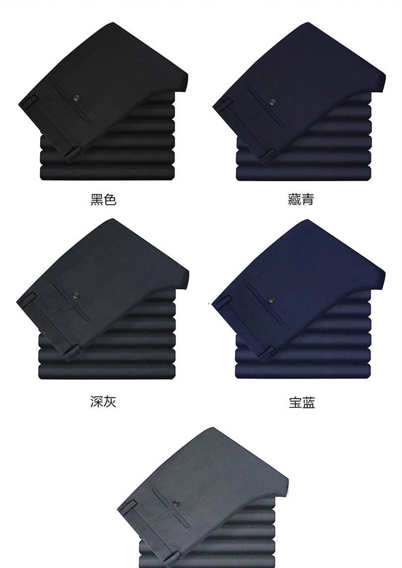 NoEnName_Null Men’s Casual Suit Pants – Summer Office Collection