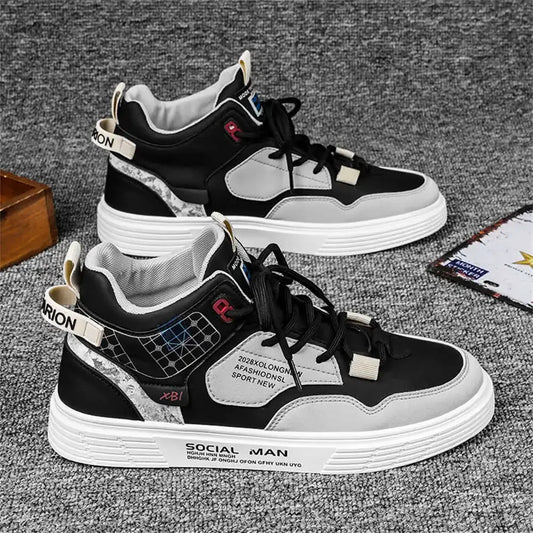 Hundunsnake Breathable Lace-Up Casual Sneakers - Non-Slip & Comfortable for Every Season