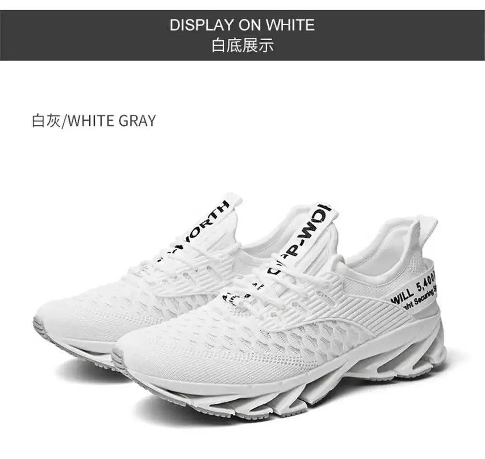 Hundunsnake Men's Breathable Mesh Lace-Up Sports Loafers - Stylish & Comfortable Casual Shoes