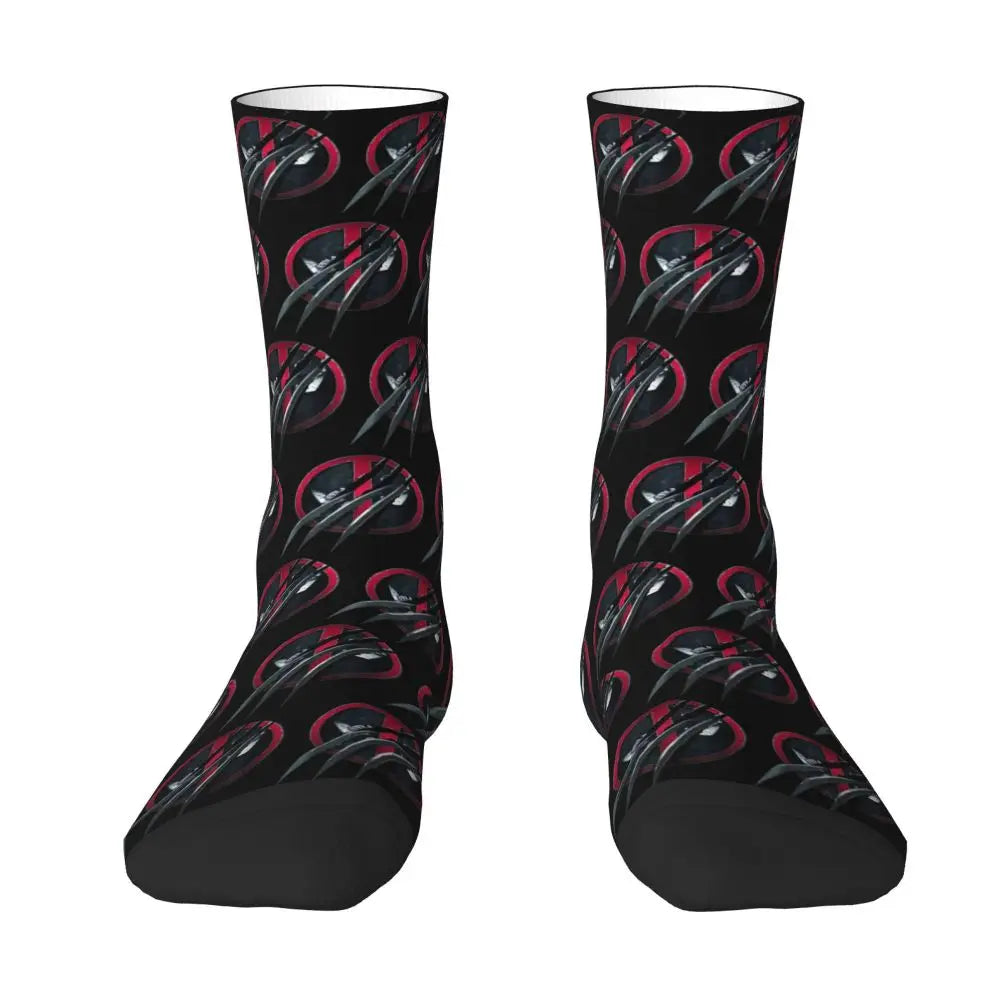 MINISO Deadpool Cosplay Socks - Unisex Movie & TV Accessories