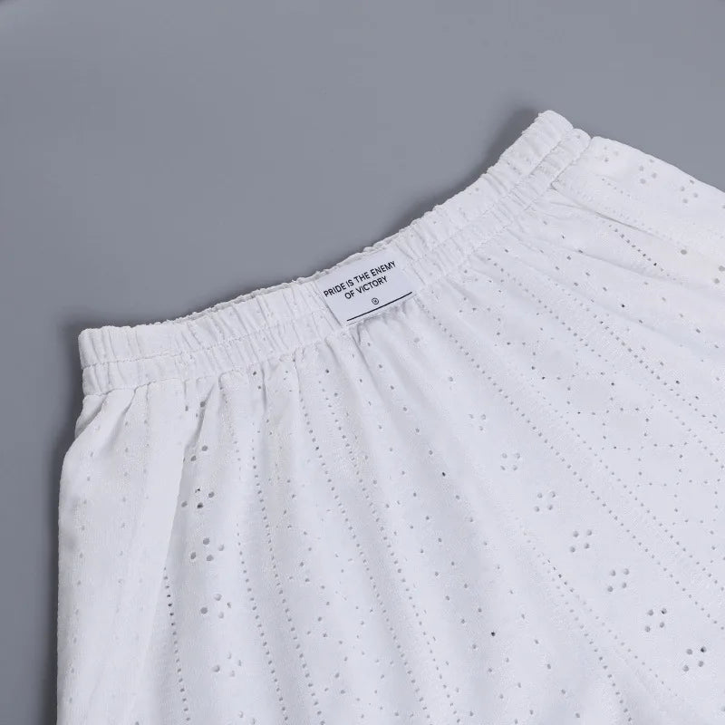 CYSAYS Women’s Casual Pullover Top with Hollow Out Details & Flare Sleeves – Summer 2024 Collection