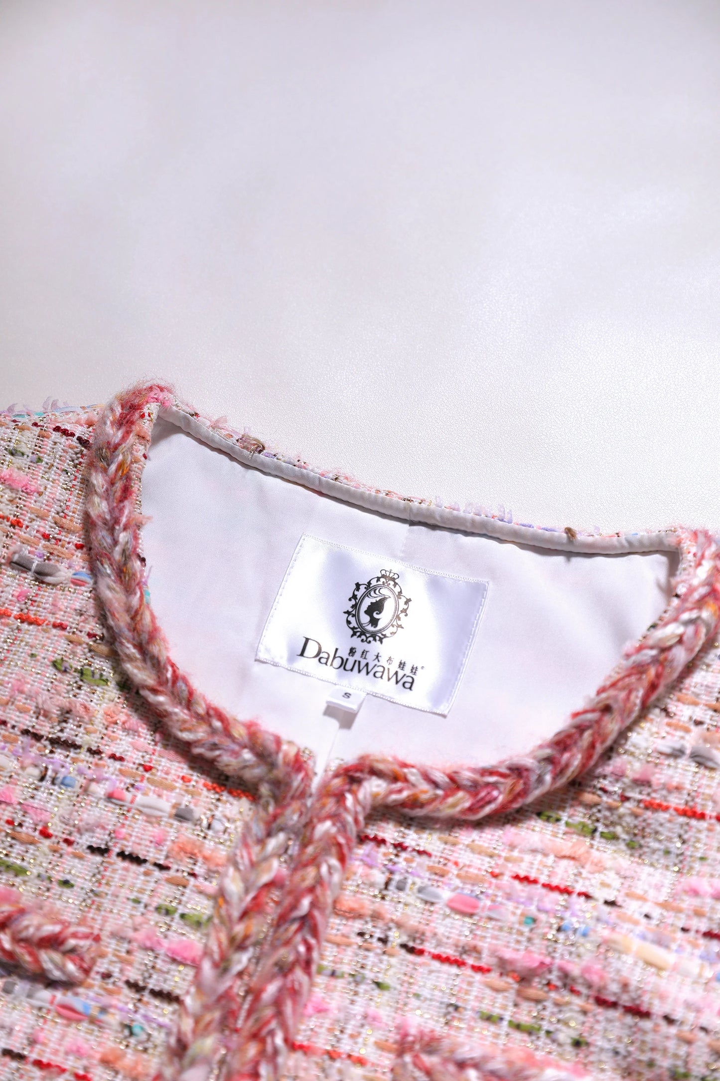 Dabuwawa Women's England Style Plaid A-Line Dress with Tassel, Button, and Patchwork Details – Autumn/Winter Collection