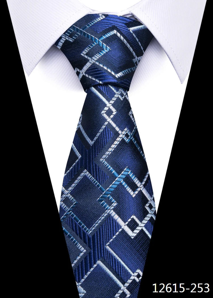Dark Blue wedding Neck silk Tie 