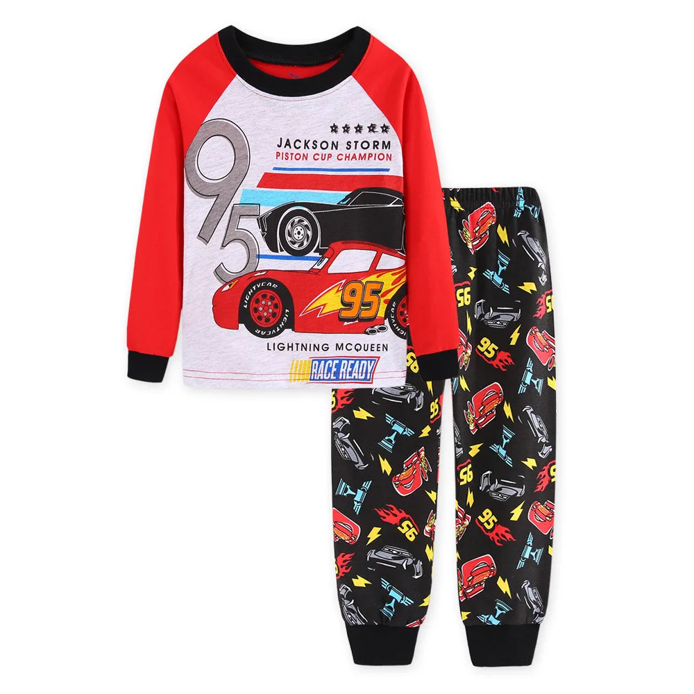 Disney Unisex Cartoon Print Cotton Pajamas for Kids (Ages 4-6Y)