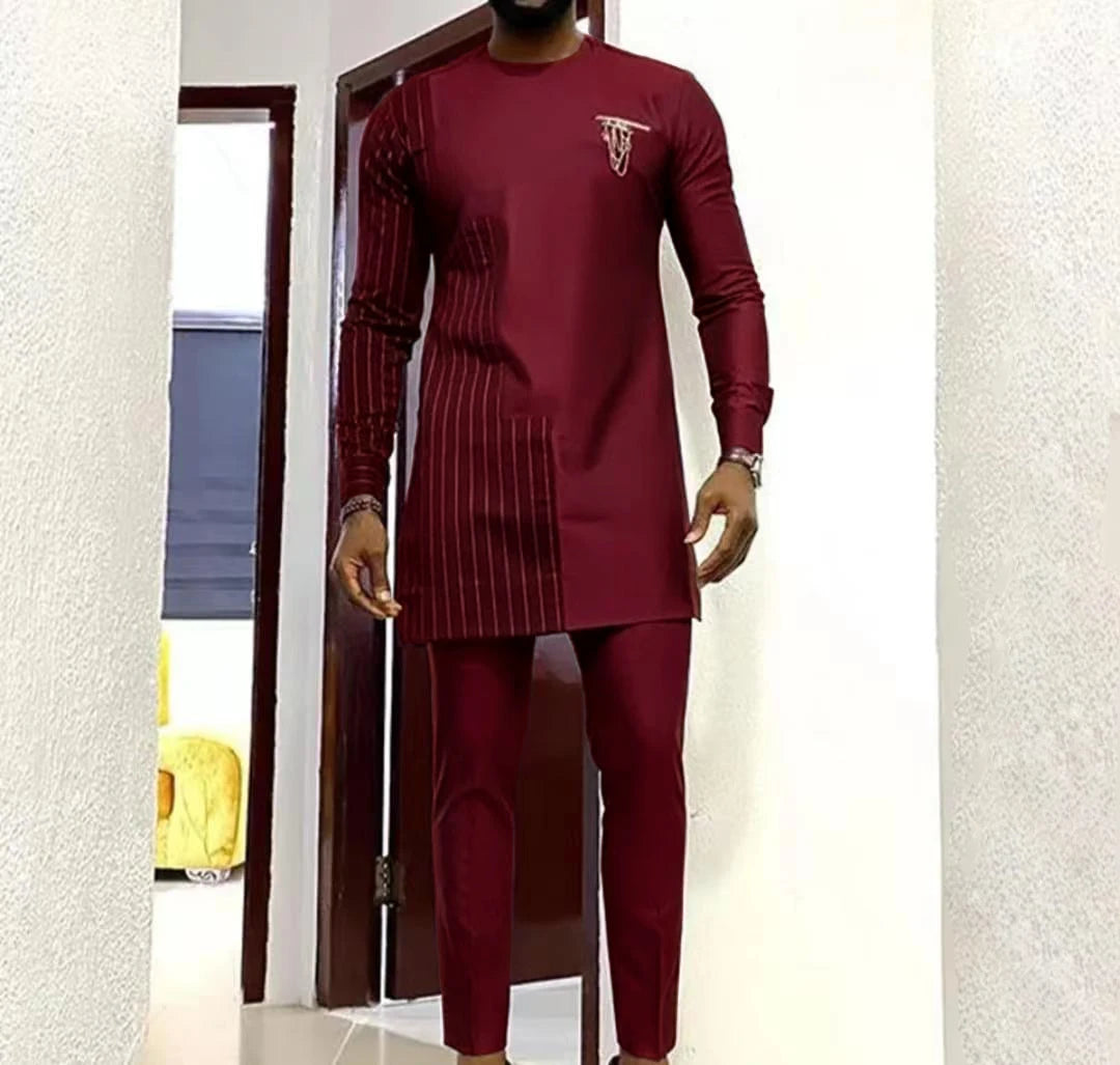 Men’s Casual Cotton Blend Full-Length Spring and Summer Outfit