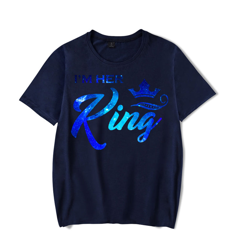 WGTD WISH Funny Animal Print Casual T-Shirt for Women – Summer Couples Matching Tee