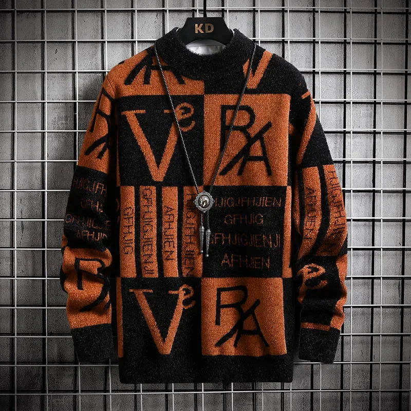 NoEnName_Null Men's Casual Cotton Sweatshirt – Digital Print, O-Neck, Full Sleeve, Autumn & Winter