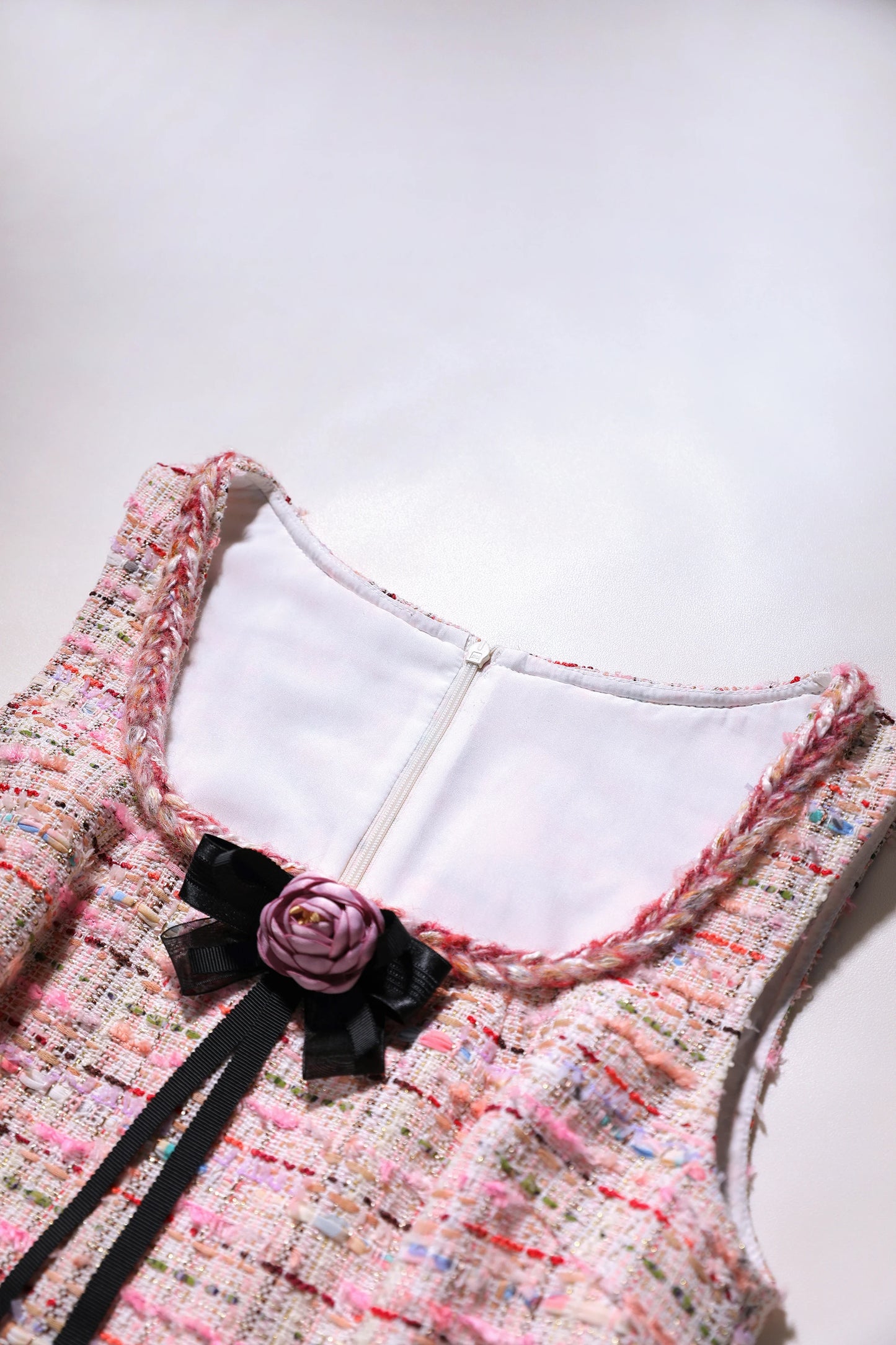 Dabuwawa Women's England Style Plaid A-Line Dress with Tassel, Button, and Patchwork Details – Autumn/Winter Collection