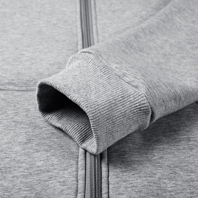 UNION ARMY Men’s Thick Hooded Sweatshirt with Zipper - Casual Sportswear, Regular Fit, Winter-Ready
