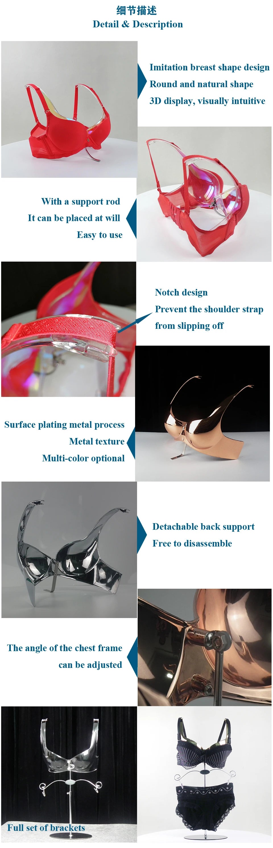 3D Display Rack for Bras, Bikinis & Swimsuits – Compact & Stylish