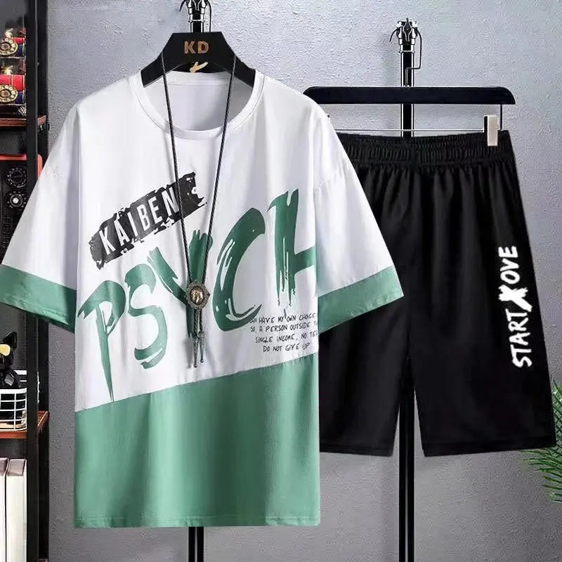 Summer Sets for Men Casual Comfortable and Breathable Short Sleeve Tshirt