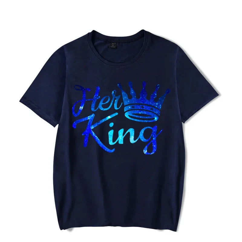 WGTD WISH Funny Animal Print Casual T-Shirt for Women – Summer Couples Matching Tee