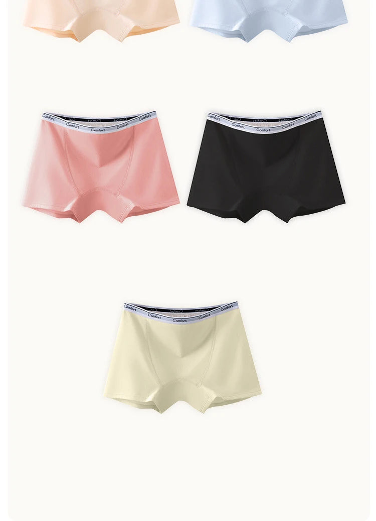 Chen Asta Women High-Rise Cotton Briefs Soft & Comfortable Solid Color Menstrual Panties