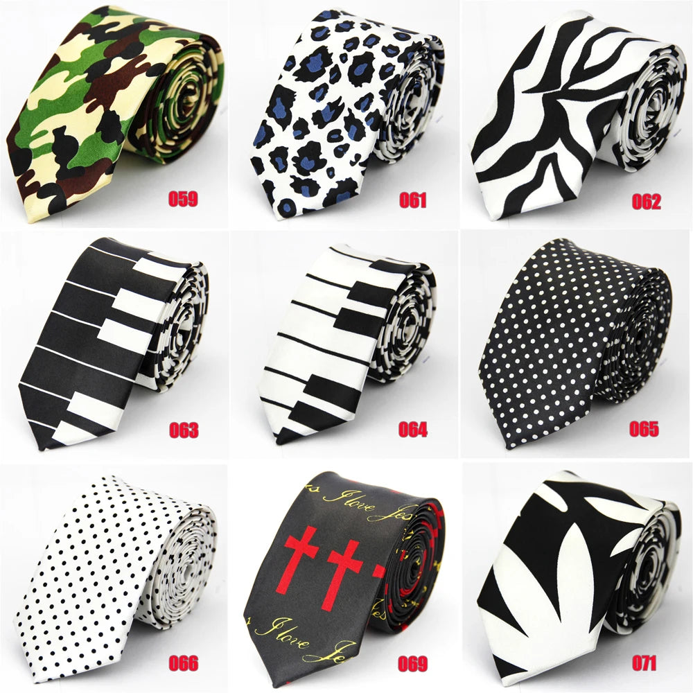 NoEnName_Null Silk Neck Tie - Plaid, Floral, Striped & More